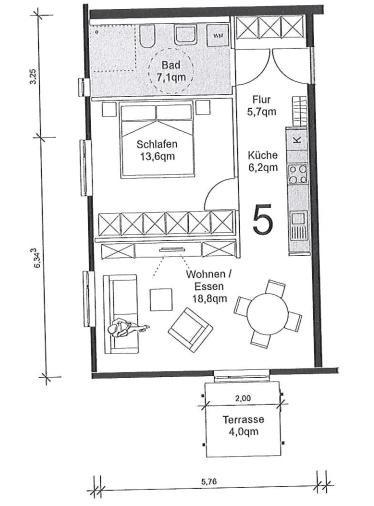 Etagenwohnung Heide - 2 Zimmer, 52 m&sup2;, 339&euro; | Angebot:26645661