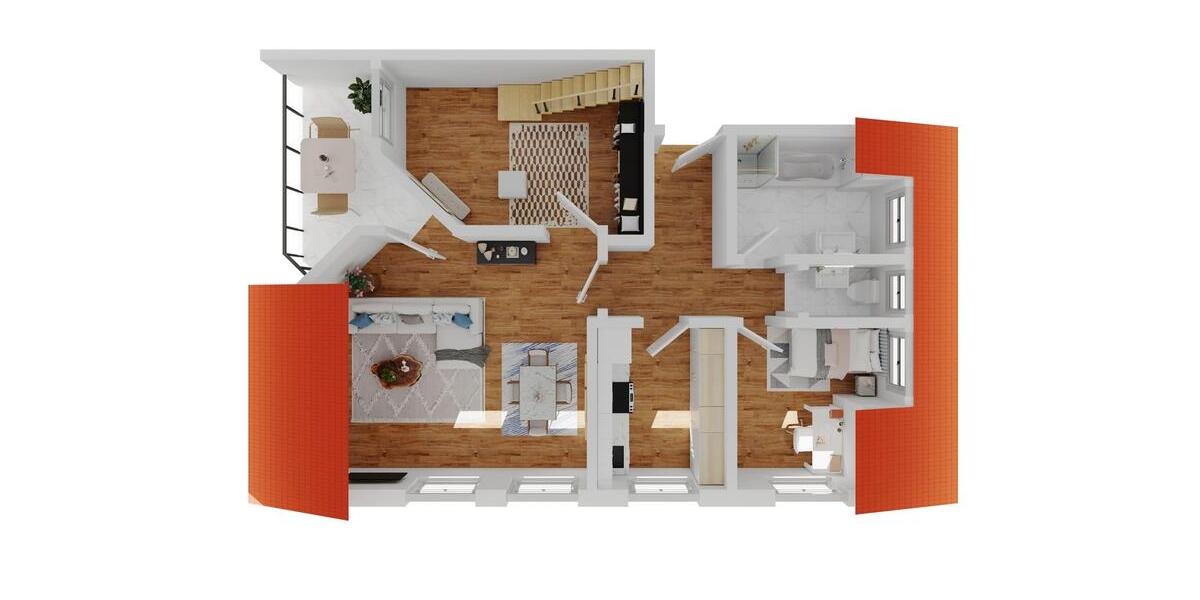 Maisonettenwohnung Albstadt Gemarkung Burgfelden - 4 Zimmer, 102 m&sup2;, 875&euro; | Angebot:26268845