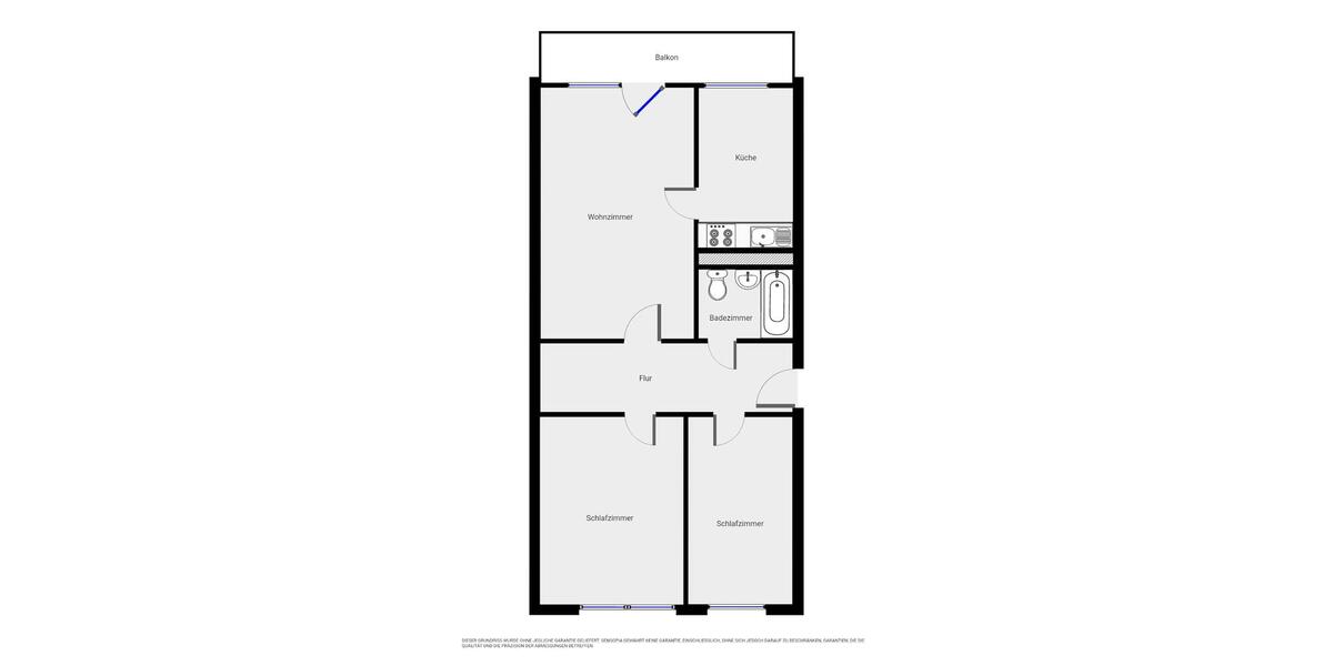 Etagenwohnung Hötensleben - 3 Zimmer, 61 m&sup2;, 366&euro; | Angebot:20828520