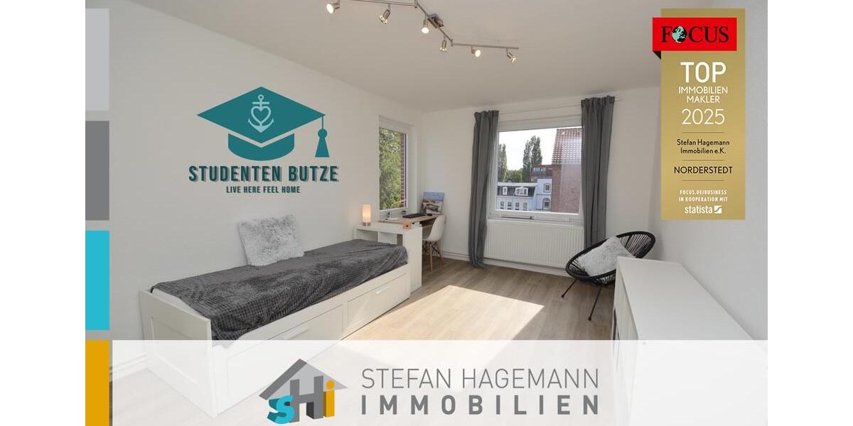 WG Zimmer in Elmshorn in 2 er WG STUDENTEN BUTZEN ab 01.04.2026 frei 1 zimmer