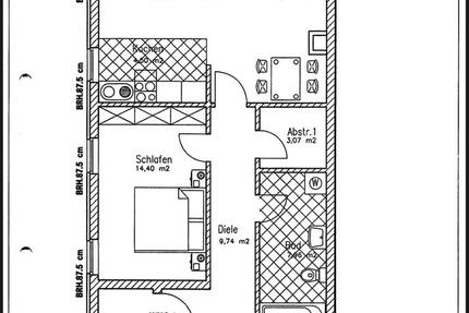 2 Zimmer Wohnung in der Karl-Marx-Straße, Neuruppin