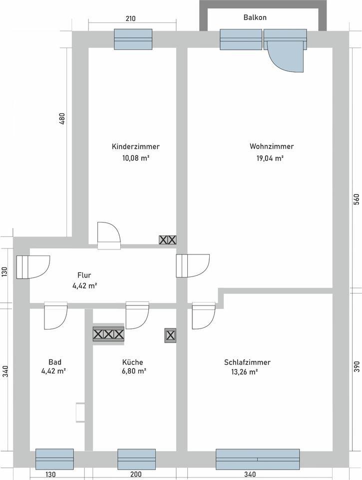 3-Raum Wohnung in Ehrenfriedersdorf zu vermieten!