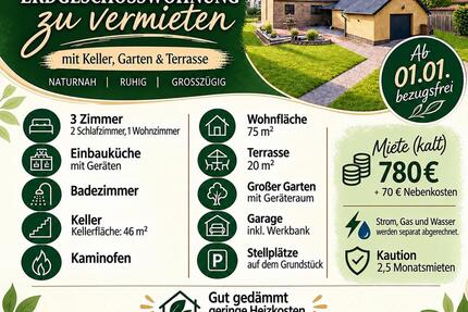 Wohnung Barnstorf - 3 Zimmer, 75 m&sup2;, 780&euro; | Angebot:27594798