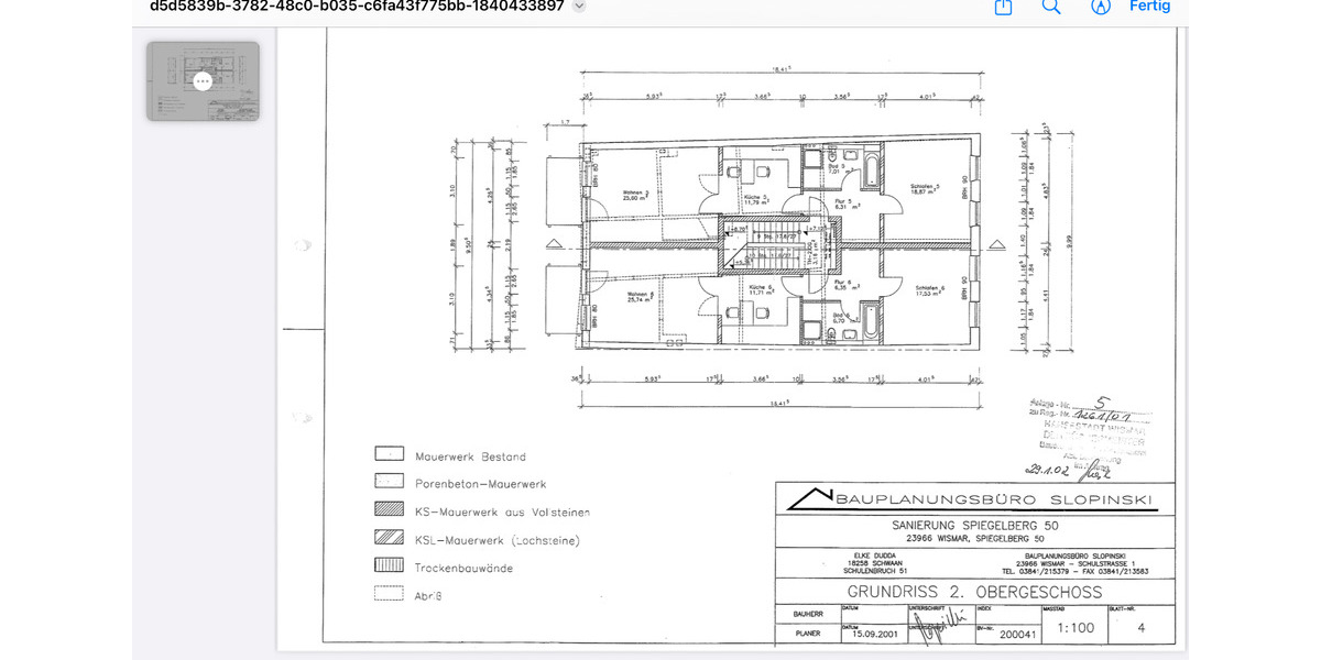 Etagenwohnung Wismar Altstadt - 2 Zimmer, 70 m&sup2;, 825&euro; | Angebot:24847094