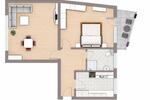 Etagenwohnung Schleswig - 2 Zimmer, 55 m&sup2;, 600&euro; | Angebot:26456429