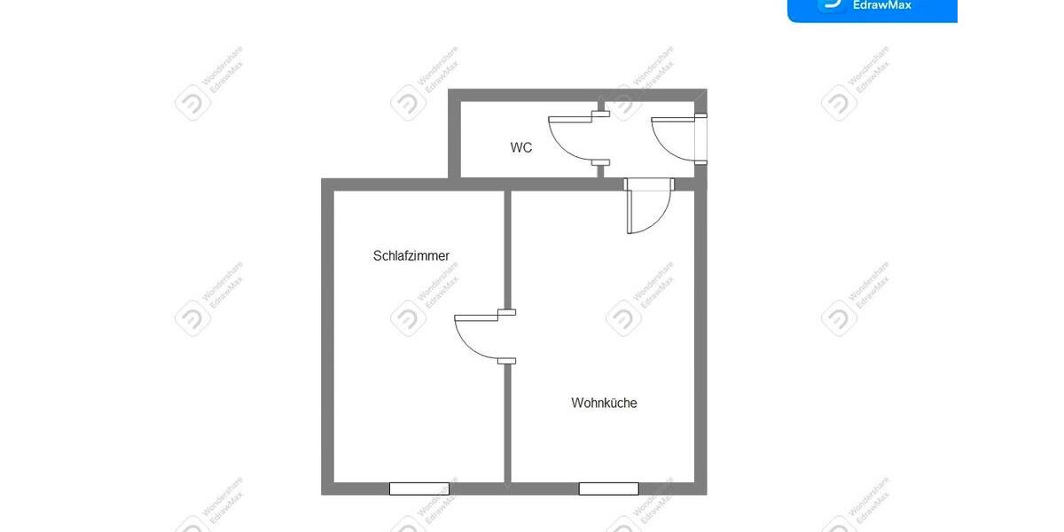 Erdgeschoßwohnung Aken (Elbe) - 1.5 Zimmer, 35 m&sup2;, 245&euro; | Angebot:26264140