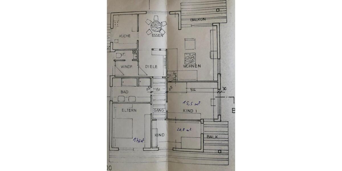 Etagenwohnung Zaberfeld - 5 Zimmer, 138 m&sup2;, 990&euro; | Angebot:25636984