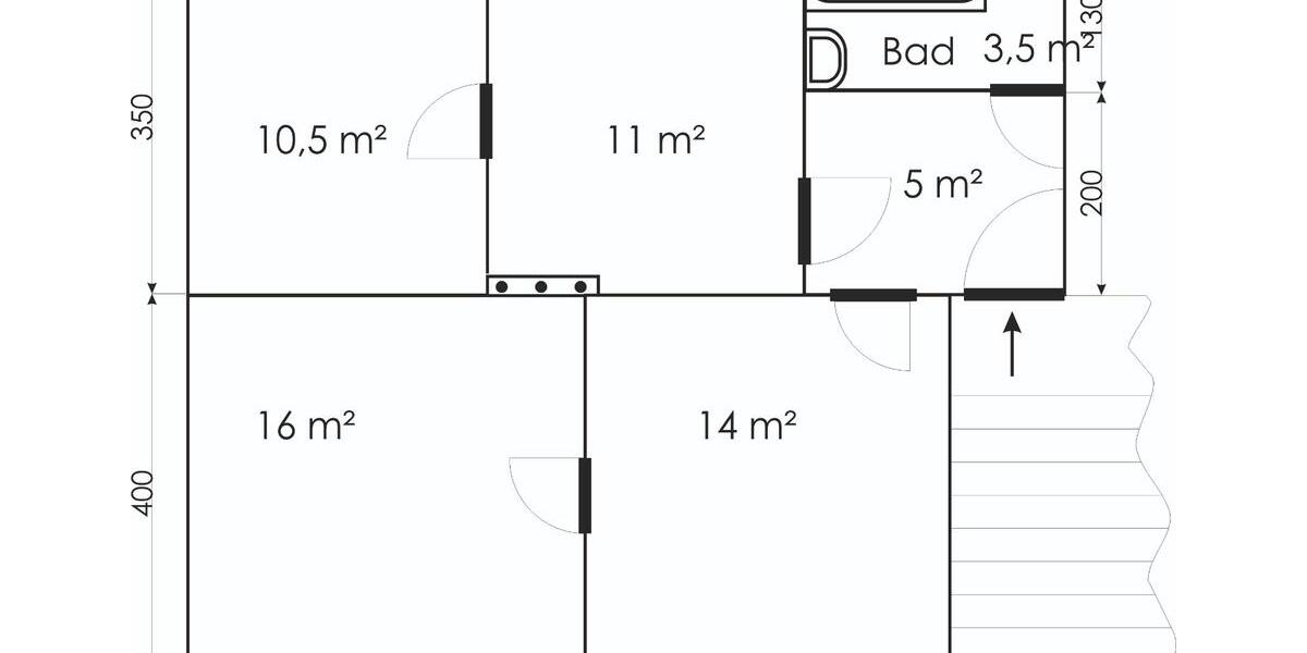 Etagenwohnung Ilmenau Frauenwald - 3 Zimmer, 60 m&sup2;, 420&euro; | Angebot:26230964
