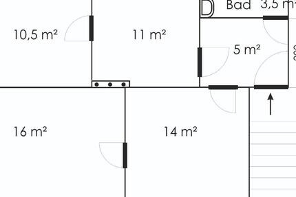 Wohnung Ilmenau Frauenwald - 3 Zimmer, 60 m&sup2;, 420&euro; | Angebot:26230964