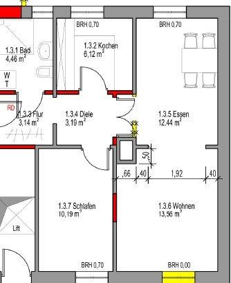 Erdgeschoßwohnung Idar-Oberstein Oberstein - 2 Zimmer, 53 m&sup2;, 330&euro; | Angebot:26262535