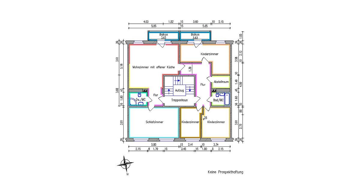 Etagenwohnung Chemnitz Hilbersdorf - 5 Zimmer, 114 m&sup2;, 762&euro; | Angebot:22440968