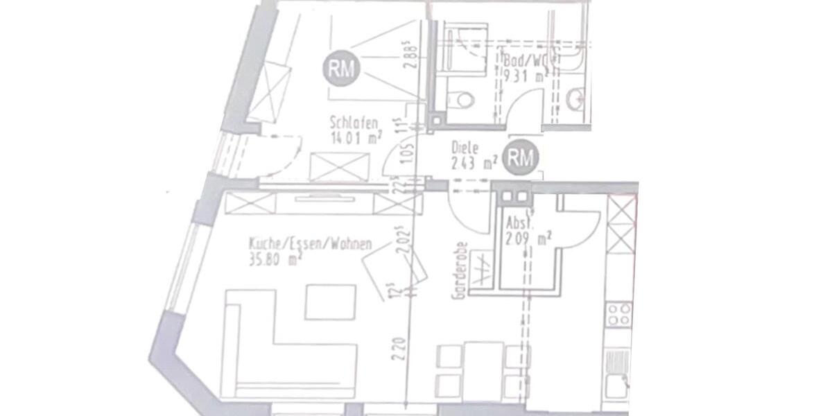 Erdgeschoßwohnung Siegen - 2 Zimmer, 64 m&sup2;, 695&euro; | Angebot:25832698