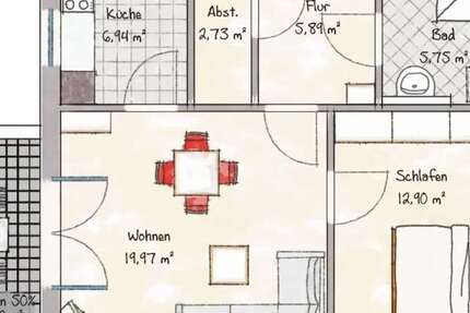 Wohnung Limburg Lindenholzhausen - 2 Zimmer, 56 m&sup2;, 620&euro; | Angebot:27167067