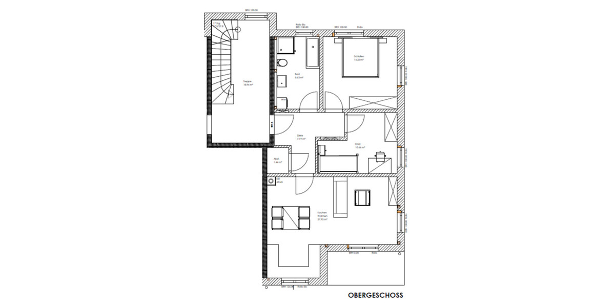 Etagenwohnung Außernzell - 3 Zimmer, 75 m&sup2;, 850&euro; | Angebot:24582490