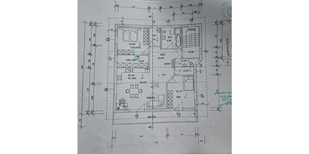 Etagenwohnung Salzweg - 3 Zimmer, 1.500&euro; | Angebot:23382285