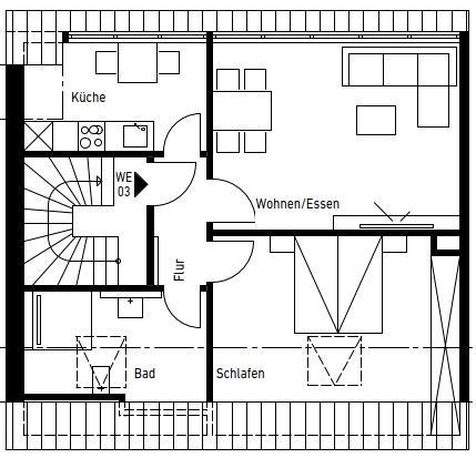 Etagenwohnung Rheine - 2 Zimmer, 55 m&sup2;, 600&euro; | Angebot:25269858