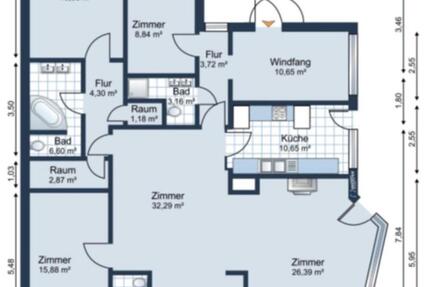 Wohnung Lage - 4 Zimmer, 140 m&sup2;, 1.300&euro; | Angebot:26564671