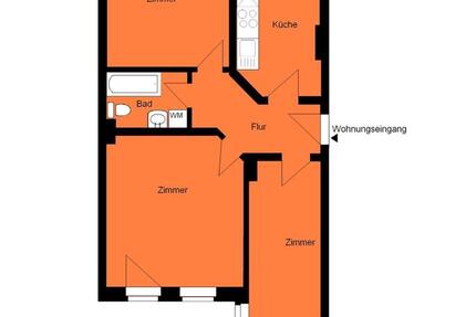 Tolle 3-Zimmer-Erdgeschoßwohnung mit Terrasse am Stadtpark