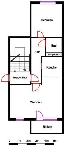 Etagenwohnung Nordhausen - 2 Zimmer, 53 m&sup2;, 265&euro; | Angebot:26563054