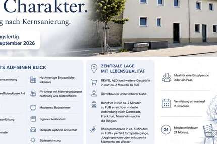 Wohnung Gernsheim - 2 Zimmer, 47 m&sup2;, 750&euro; | Angebot:27031297