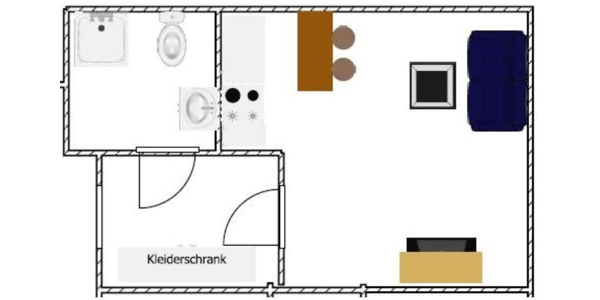 Etagenwohnung Sankt Augustin - 1 Zimmer, 35 m&sup2;, 750&euro; | Angebot:24714436