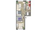 Erdgeschoßwohnung Chemnitz Helbersdorf - 3 Zimmer, 54 m&sup2;, 255&euro; | Angebot:26701326