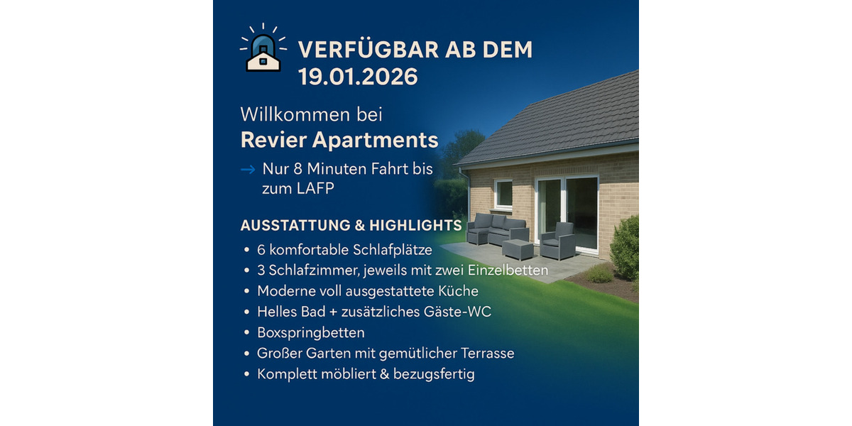 Wohnen auf Zeit Lünen Alstedde - 4 Zimmer, 125 m&sup2;, 16&euro; | Angebot:23570910