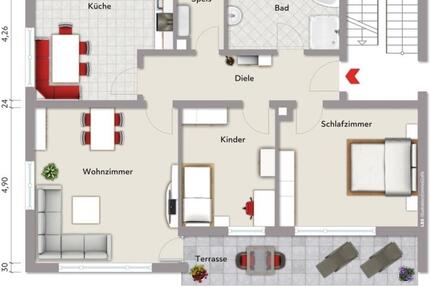 Wohnung Markt Erlbach - 4 Zimmer, 82 m&sup2;, 950&euro; | Angebot:26398514