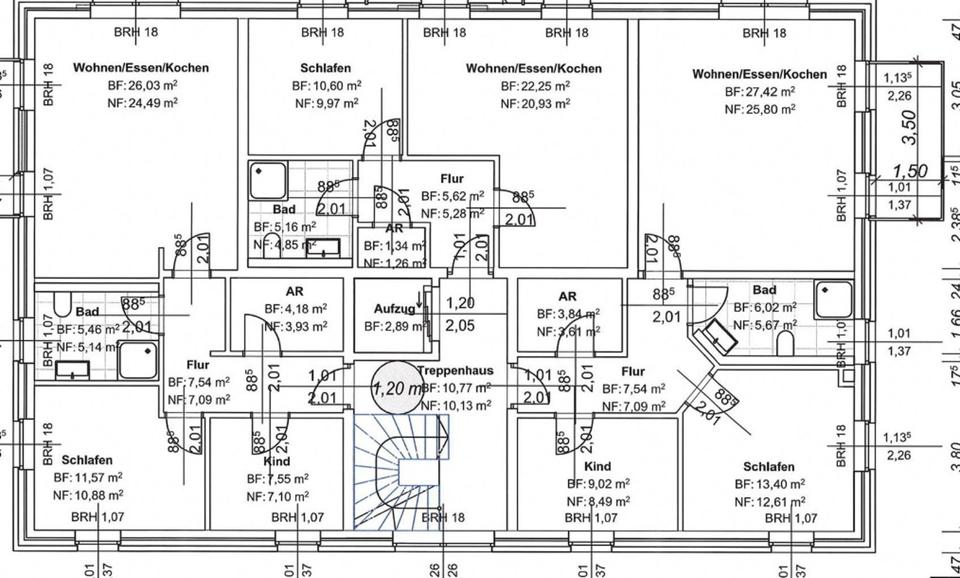 Etagenwohnung Thedinghausen - 3 Zimmer, 63 m&sup2;, 872&euro; | Angebot:25375995