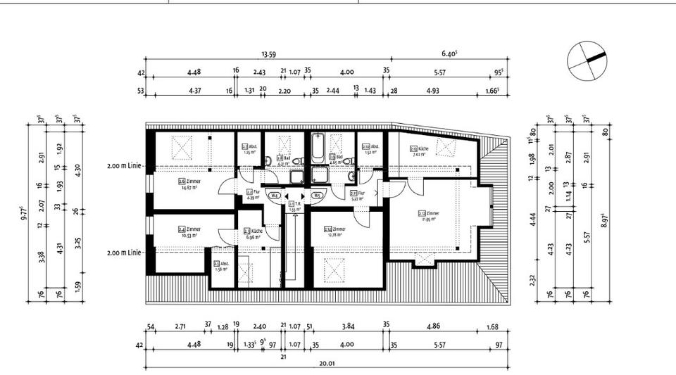 Etagenwohnung Wickede (Ruhr) - 2 Zimmer, 53 m&sup2;, 350&euro; | Angebot:26126032