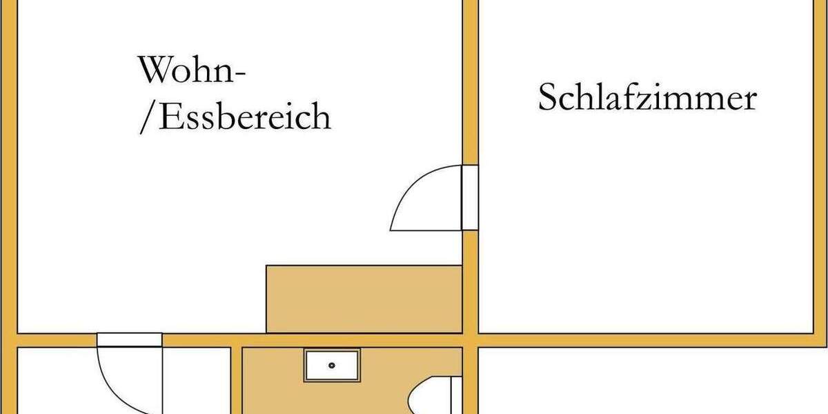 Etagenwohnung Köthen - 2 Zimmer, 42 m&sup2;, 310&euro; | Angebot:24606990