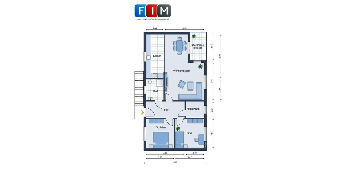 Etagenwohnung Melle - 3 Zimmer, 90 m&sup2;, 1.090&euro; | Angebot:26691303