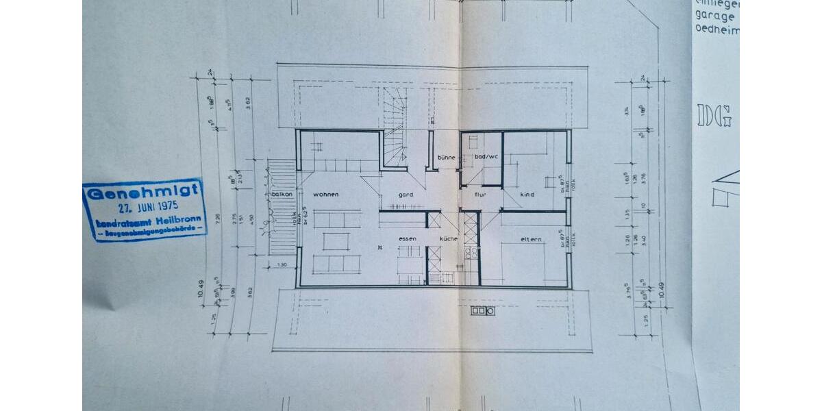 Dachgeschoßwohnung Oedheim - 3.5 Zimmer, 87 m&sup2;, 1.100&euro; | Angebot:24878624
