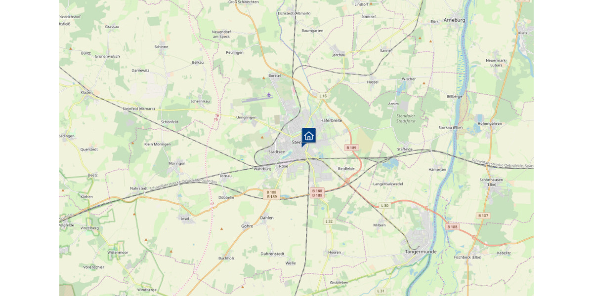 Erdgeschoßwohnung Stendal - 4 Zimmer, 100 m&sup2;, 1.250&euro; | Angebot:25304900