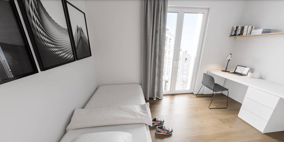 Etagenwohnung Aachen Aachen-Mitte - 1 Zimmer, 22 m&sup2;, 655&euro; | Angebot:26660539