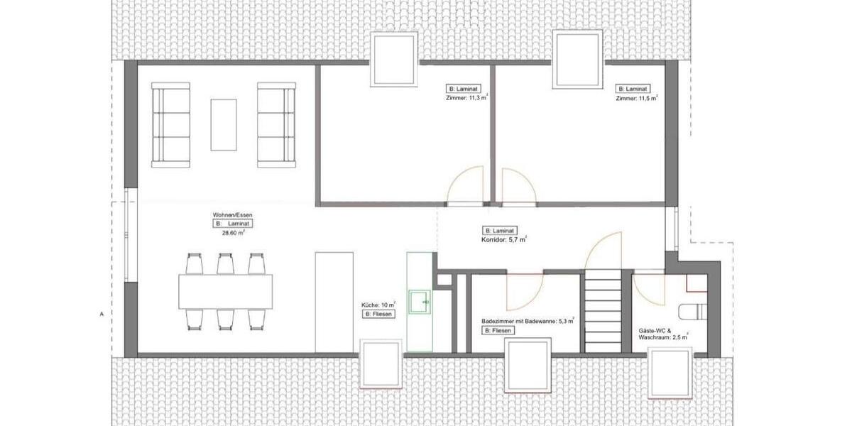 Dachgeschoßwohnung Lörrach Brombach - 3 Zimmer, 74 m&sup2;, 1.380&euro; | Angebot:25844602