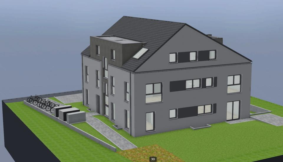 Erstbezug: stilvolle DG Wohnung mit großzügiger Loggia 3 zimmer