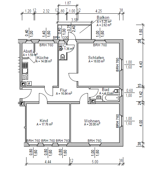 Etagenwohnung Olbernhau - 3 Zimmer, 97 m&sup2;, 583&euro; | Angebot:25663891