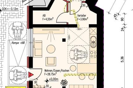 Wohnung Sulzbach (Saar) - 2 Zimmer, 67 m&sup2;, 950&euro; | Angebot:25895214