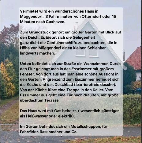 Einfamilienhaus Otterndorf - 2 Zimmer, 85 m&sup2;, 1.380&euro; | Angebot:24574217