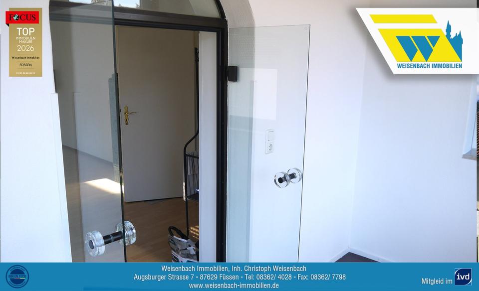 Etagenwohnung Füssen - 3 Zimmer, 79 m&sup2;, 760&euro; | Angebot:25765708