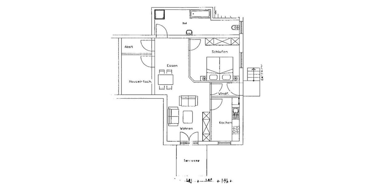 Mietwohnung 2 ZKB 2 zimmer