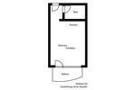 Etagenwohnung Köthen (Anhalt) - 1 Zimmer, 30 m&sup2;, 225&euro; | Angebot:26439122