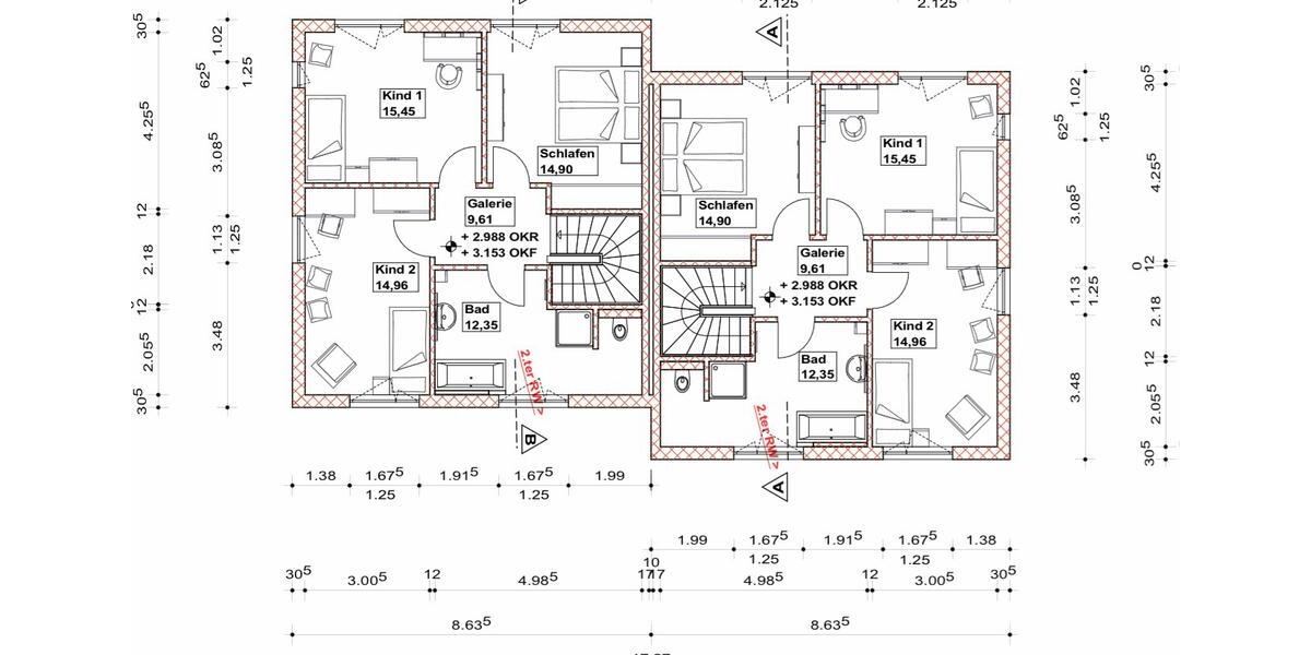 Doppelhaushälfte Fulda - 5 Zimmer, 145 m&sup2;, 2.190&euro; | Angebot:25839581