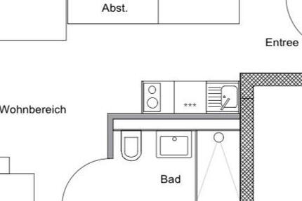 Wohnung Bonn Tannenbusch - 1 Zimmer, 23 m&sup2;, 585&euro; | Angebot:25234479