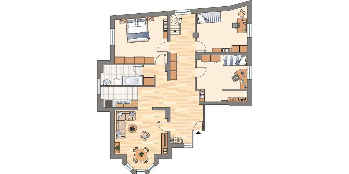 Etagenwohnung Dortmund Scharnhorst - 4 Zimmer, 113 m&sup2;, 829&euro; | Angebot:26629044