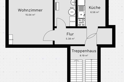 Wohnung Ellrich - 1 Zimmer, 31 m&sup2;, 295&euro; | Angebot:24841604