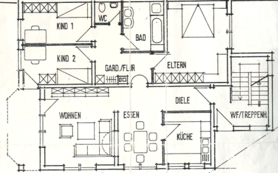 Etagenwohnung Röttingen - 5 Zimmer, 100 m&sup2;, 800&euro; | Angebot:24584989