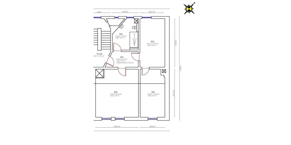 Dachgeschoßwohnung Weißenfels - 2 Zimmer, 62 m&sup2;, 340&euro; | Angebot:25307536