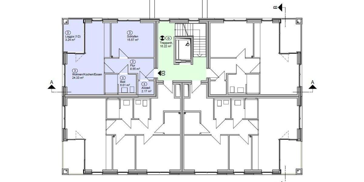Etagenwohnung Friedeburg - 2 Zimmer, 60 m&sup2;, 778&euro; | Angebot:26195472